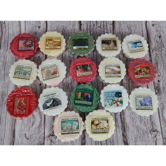 Yankee Candle Scented Wax Tarts Wax Melts Variety‎ of Christmas Scents lot of 17 - Picture 1 of 9